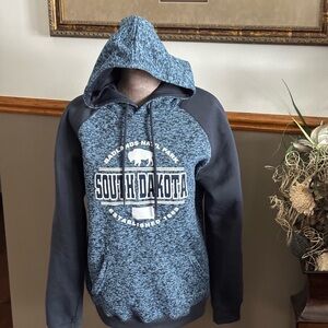 South Dakota Blue and Black Hoodie